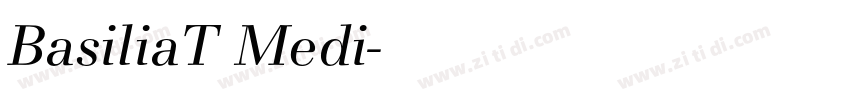 BasiliaT Medi字体转换